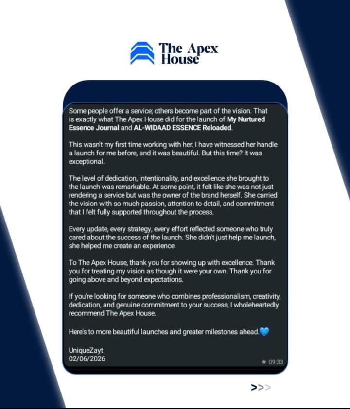 UniqueZayt client message about a successful brand launch